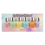 Barry M Cosmetics Rainbow Reload Nail Paint Set x 6