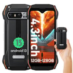 Blackview N6000SE 4G Mini Rugged Smartphone 12GB+128GB 4.3" Android 13 NFC 13MP