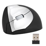 Souris verticale ergonomique sans fil 2.4G, main gauche, pour Windows 2000 / XP / 7 / Vista / 98 / ME /8 /Mac OS