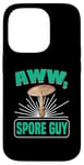 Coque pour iPhone 14 Pro Aww, Spore Guy Jeu de mots Humour Champignon