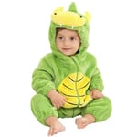 HAHASHOW BéBé d'hiver Grenouillères Combinaison Unisexe Animal Mignon Flanelle Barboteuses Manteau à Capuche Enfants Pyjama Jumpsuit pour Garçon et Fille 2-6 Mois, Dinosaure