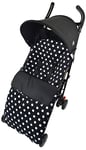 Polaire Chancelière/Cosy orteils Compatible avec Bugaboo Bee Cameleon Donkey Buffalo Polka Dot Noir