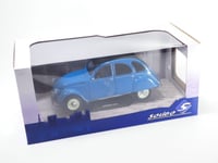 CITROEN 2CV6 PETROL BLUE 1982 SOLIDO S1805026 1:18 2CV 6 SOFT BLACK ROOF