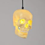 GaoF E27 Height Adjustable Creative Skull Resin Lampshade Ceiling Pendant Lamp Ceiling Light Shade for Bedroom Living Room Pendant Lights Luminaire Chandelier Hanging Lights