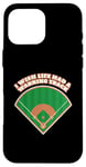 Coque pour iPhone 16 Pro Max J'aimerais que la vie ait une piste d'avertissement - Baseball drôle