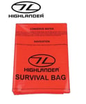 Highlander Pro Force SURVIVAL BAG Orange Bivi Bag Emergency Bushcraft CS037