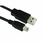 Short PSP PS3 Controller Charger Cable Lead Playstation 3 A to MINI B USB 0.5m