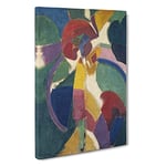 Woman With A Parasol By Robert Delaunay Canvas Print for Living Room Bedroom Home Office Décor, Wall Art Picture Ready to Hang, 30 x 20 Inch (76 x 50 cm)