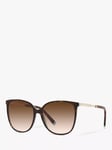 Tiffany & Co TF4184 Women's Oval Sunglasses, Havana/Brown Gradient