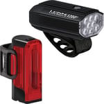 Set de Lumières de Vélo Noir Satiné: Lite Drive 1200+ Avant et Strip Drive Pro 4