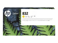 Hp 832 - 1 L - Gul - Original - Latex - Bläckpatron - För Latex 630 W, 630 W Print And Cut Plus Solution, 700, 700 W, 800, 800 W