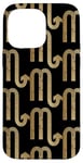 Coque pour iPhone 14 Pro Max Scorpio Gold-Colored Pattern Astrology Lovers Zodiac Sign