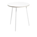 HAY - Loop Stand Round High Table - White - Ø90 cm - Barbord