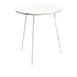 HAY - Loop Stand Round High Table - White - Ø90 cm - Barbord - Leif Jørgensen - Vit - Metall/Trä