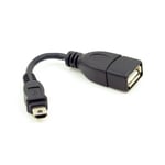 CHENYANG VMC-UAM1 USB 2.0 OTG Cable Mini A Type Maleto USB Female Host for Sony Handycam & PDA & Phone