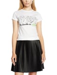 The Beatles Women's On Apple T-Shirt, White, Size 8 (Size:Small)