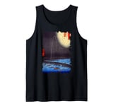 Famous Vintage Japanese Art: Fireworks at the Bridge Tank Top