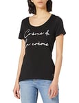 KEY LARGO Women's Cream Round T-Shirt, Black (1100), XXL
