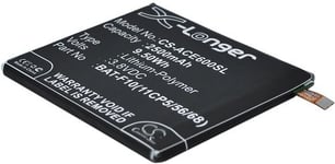 Kompatibelt med Acer Liquid E600, 3.8V, 2500 mAh