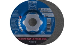 Pferd Cc-Grind-Flex 125 Sg Steel Fine, Stål, Pferd, 2,22 Cm, 12,5 Cm, 12200 Rpm, 10 Styck