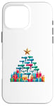 Coque pour iPhone 16 Pro Max Christmas Tree Sèche-cheveux Coiffure Coiffeur Coiffeuse