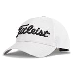 Titleist Mens Players Space Dye Mesh Cap, White/Black