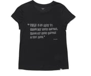 Houdini Tree Message Tee Women True Black/Reconnect