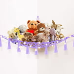 Jouet Hamac pour Animaux en Peluche Hamac en Rangement Peluche Rangement Jouet Ours en Peluche Hamac De Rangement Peluche Filet Coin Suspendu Support De Rangement pour Jouets pour Chambre Enfant