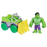 SPIDEY AND HIS AMAZING FRIENDS Marvel Hulk Smash Truck Set, Action Figure with Vehicle and Accessory, Preschool Toys