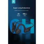 Langattomat Bluetooth Bone Conduction -urheilukuulokkeet Devia Kintone Black