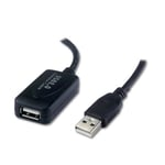 Connectland USB-REPEATER-V2-10M Câble USB pour Ordinateur Portable Noir