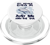 Just Me And The Sea Blue Beluga Cetacea Whale Watching PopSockets PopGrip for MagSafe