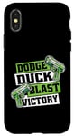 Coque pour iPhone X/XS Laser Tag Team Pro pour joueur adulte Dodge Duck Blast Victory