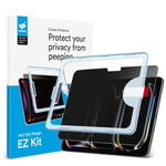 MOBDIK Anti-Espion Protection écran Compatible avec iPad Pro 13 Pouces 2024 M4, Anti-Espion, 9H Verre Trempé, EZ Kit - 1 Pièces