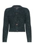 ROTATE Birger Christensen Glitter Knit Cardigan Grön