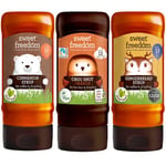 Sweet Freedom Vegan Winter Warmers Bundle - x1 Orange Spice Choc Shot 320 G, x1 Gingerbread Syrup 350 G & x1 Cinnamon Syrup 350 G