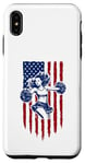 Coque pour iPhone XS Max Drapeau américain de pom-pom girl pour pom-pom girl drapeau américain