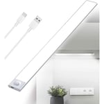 Lablanc - Reglette led Cuisine Sous Meuble Rechargeable usb, 40cm Dimmable Lampe Placard Detecteur de Mouvement Barre led Sans Fil Rechargeable