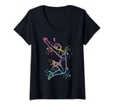 Womens Long Jumper Colorsplash Long Jumping Kids Long Jump V-Neck T-Shirt