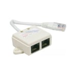 exertis Connect Coupleur pour téléphonie F/M/F RJ45 - avec cordon (ECF-252470)