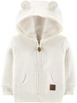 Simple Joys by Carter's Hooded Sweater Jacket with Sherpa Lining Blouson de Polyester molletonné, Avoine, 24 Mois Mixte Bébé