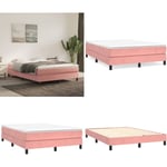 Cadre de lit Rose 140x190 cm Velours - cadre de lit - cadres de lit - Home & Living - Rose