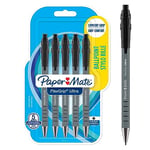 Paper Mate Flexgrip Ultra Retractable Ballpoint Pens | Medium Point (1.0mm) | Black | 5 Count