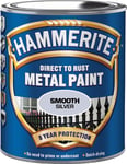 Hammerite Hammerite Coat - Glatt Sølv 750 ml - Anti-rust maling/Metall