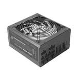 Tacens RADIX VII AG 700, Alimentation Full Modulaire 700W ATX, 10 Ans Garantie, 80Plus Silver, +87% D'Efficacité, Ventilateur FDB 140mm avec Technologie AI-RPM, Condensateurs Japonais 105º, Noir