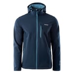 Hi-Tec Miesten Caen Soft Shell takki, Dress Blues/Copel Blue UTIG2480_dressbluescopelblue