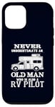 iPhone 12/12 Pro RV Pilot Camper Caravan Funny Old School Camping Camp Case