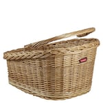 KLICKfix Unisex - Adult Rear Wheel Wicker Basket 2128053620 Rear Wheel Wicker Basket, Black, 47 x 37 x 26 cm