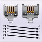 No Name Câble adaptateur RJ45/RJ11 5m