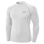 MEETYOO Tee Shirt Compression Homme Manche Longue, Baselayer Maillot Running Vetement Fitness pour Sports Jogging Musculation